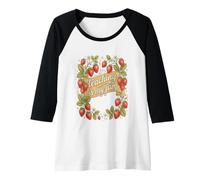 Donna L'insegnamento delle Fragole è la mia marmellata Maglia con Maniche Raglan