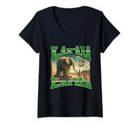 Donna Lirili Larila Divertente Italiano Brainrot Meme Grafica Maglietta con Collo a V