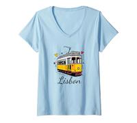 Donna Lisbona Maglietta con Collo a V