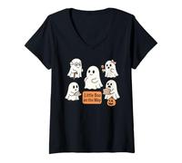 Donna Little Boo on The Way Cute Ghost Gravidanza Rivela Mamma Maglietta con Collo a V