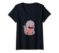Donna Little Dino Ride e ha Joy Maglietta con Collo a V