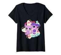 Donna Littlest Pet Shop We Bring The Sass Maglietta con Collo a V