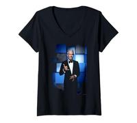 Donna Lo chef Anthony Bourdain agli Emmy Di Michael Grecco Maglietta con Collo a V