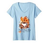 Donna Lo loderò in Ogni Stagione Autunno Christian Kitty Cat Maglietta con Collo a V