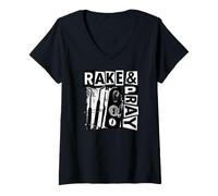 Donna Lockpicking Rake And Pray Penetration Tester Maglietta con Collo a V