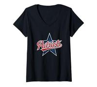 Donna Logo all-Star Patriots Maglietta con Collo a V