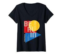 Donna Logo Bauhaus dal 1919 - 100 anni di scuola di design Bauhaus Maglietta con Collo a V