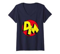Donna Logo classico Danger Mouse Maglietta con Collo a V