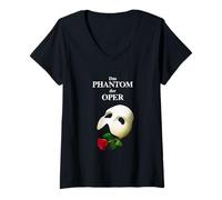 Donna Logo ufficiale "Phantom of the Opera" tedesco Maglietta con Collo a V