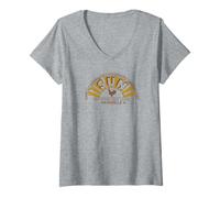 Donna Logo Vintage della Sun Records And Tapes di Nashville Maglietta con Collo a V