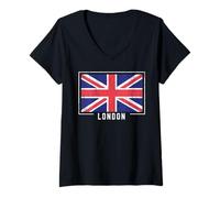 Donna Londra è Sempre Una buona Idea UK GB Maglietta con Collo a V