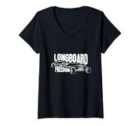 Donna Longboard Freedom Maglietta con Collo a V