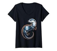 Donna Lontra di Mare Merch Creature Otters Stuff Vintage Sea Otters Maglietta con Collo a V