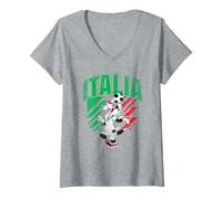 Donna Looney Tunes Sylvester Italia Soccer Calcio Maglietta con Collo a V