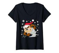 Donna Looney Tunes Taz Christmas Lights Maglietta con Collo a V