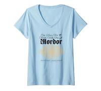 Donna Lord of The Rings Mordor Eye of Sauron Maglietta con Collo a V