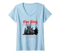 Donna Lord of The Rings One King To Rule Them all Maglietta con Collo a V