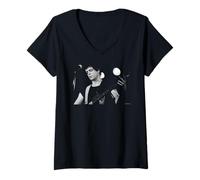 Donna Lou Reed Perorming Live Boston 1980 di Michael Grecco Maglietta con Collo a V