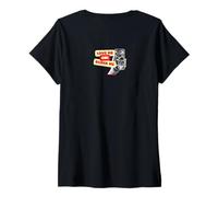 Donna Love Me Or Block Me Bold Graphic Cool Urban Estetic Vibe Maglietta con Collo a V