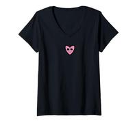Donna LoveStrukk's Heart Graphic per festival & Party Vibes Maglietta con Collo a V
