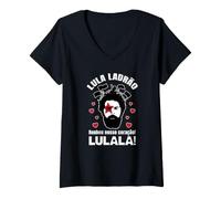 Donna Lula Ladrão Roubou Nosso Coração Lula Brasil Maglietta con Collo a V