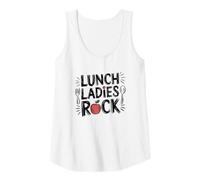 Donna Lunch Ladies Rock Frase Mensa Scolastica Canotta