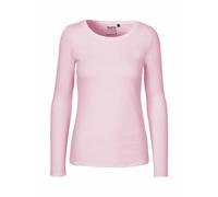 Donna Lunghe Commercio Equo Solidale Bio Cotone Maniche Maglia Girocollo XS-XXL