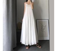 Donna Lungo Slip Abito Spaghetti Cinturino a-Line Big Swing Estivo Casual Fodera