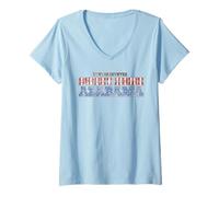 Donna Lynyrd Skynyrd Sweet Home Alabama Stars Stripes Rock Bandiera degli Stati Uniti Maglietta con Collo a V