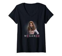 Donna M3GAN 2.0 Face of Fear Maglietta con Collo a V
