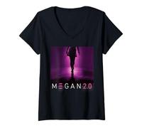 Donna M3GAN 2.0 Incoming Threat Maglietta con Collo a V