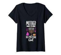 Donna Madre del Bat Mitzvah Maglietta con Collo a V