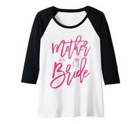 Donna Madre della Sposa Script Wedding Maglia con Maniche Raglan