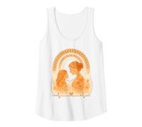 Donna Madre Figlia Battito Cuore Amore Fiori Arcobal Canotta