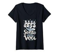 Donna Maestra del Coro, Sento delle Voci Maglietta con Collo a V