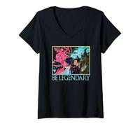 Donna Magic: The Gathering Be Legendary Group Portrait Maglietta con Collo a V