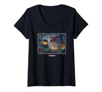 Donna Magic: The Gathering The Lost Caverns of Ixalan Quintorius Maglietta con Collo a V