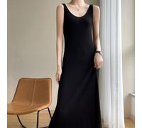 Donna Maglia Abito Notte Sottoveste Elastico sotto-Abiti Canotta con Spalline