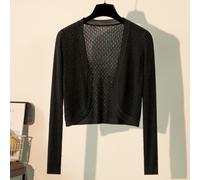 Donna Maglia Cardigan Aperto Davanti Scialle Camicia Slim Ufficio Festa Elegante