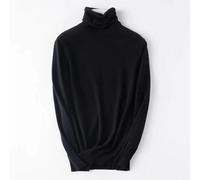 Donna Maglia Dolcevita Top Sottile Maglione Slim Basic Camicia Al Sedere