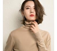Donna Maglia Dolcevita Top Sottile Maglione Slim Basic Camicia Al Sedere