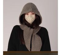 Donna Maglia Sciarpa Cappello Caldo Inverno Orecchio Protettivo Scaldacollo