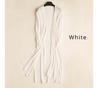 Donna Maglia Semitrasparente Cardigan Lungo Cappotto Giacca Kimono Top Casual