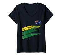 Donna Maglietta Australia Aussi Outback Australiano Down Under Maglietta con Collo a V