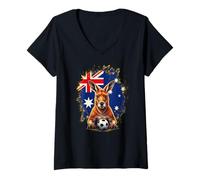 Donna Maglietta Australia Aussi Outback Australiano Down Under Maglietta con Collo a V