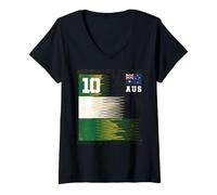 Donna Maglietta Australia Aussi Outback Australiano Down Under Maglietta con Collo a V