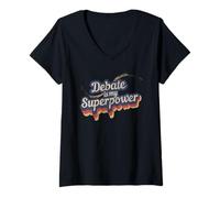 Donna Maglietta Debate Is My Superpower Debate Maglietta con Collo a V