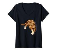 Donna Maglietta divertente "Life Is Better With A Jaguar" Maglietta con Collo a V