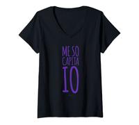 Donna Maglietta Donna Me So Capita Io Ironica Regalo Divertente Maglietta con Collo a V