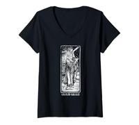 Donna Maglietta Galileo Galilei Vintage Cosmos Observer Love Space Maglietta con Collo a V